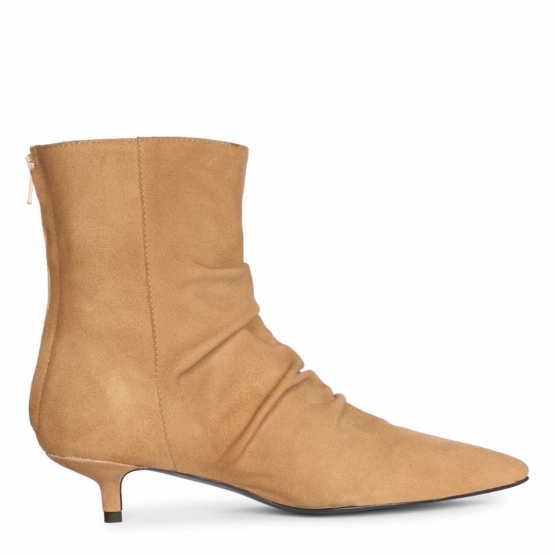 Florino Beige Women’s Leather Ankle Boots Online USA