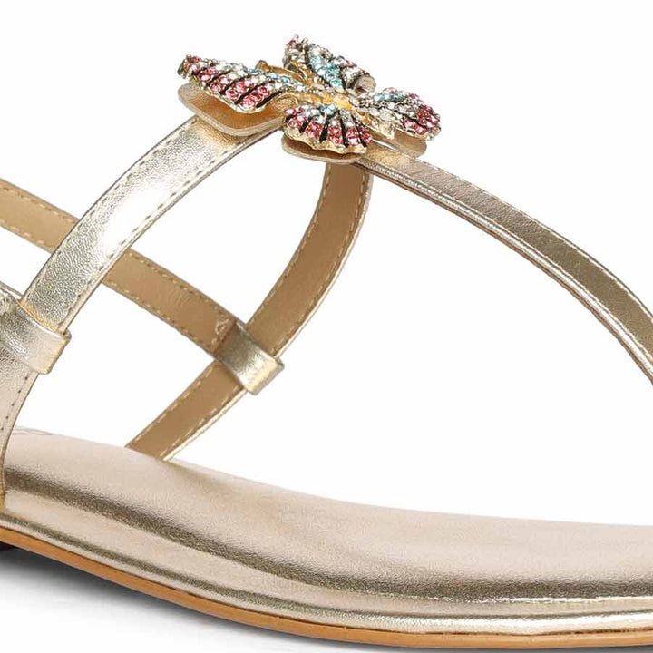 Embellished leather sandals India