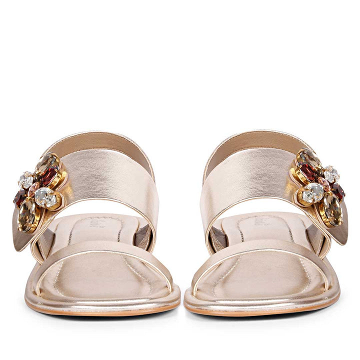 Gold Leather Sandal