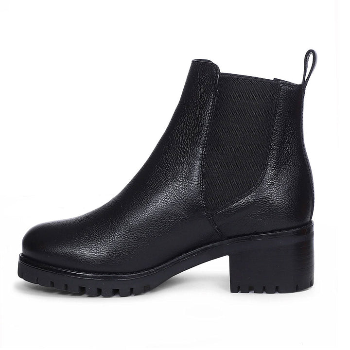 Sophia women's black leather boots USA