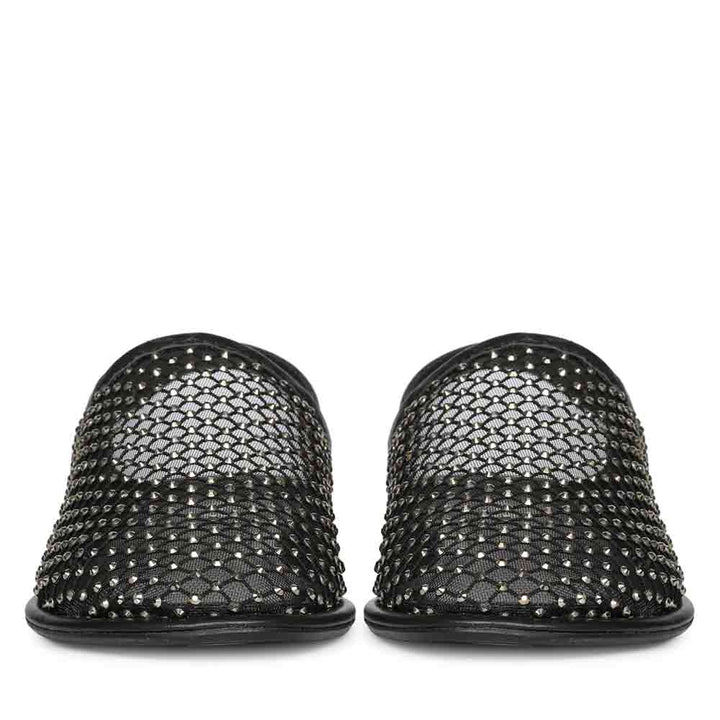Best Black Mesh Leather Flats