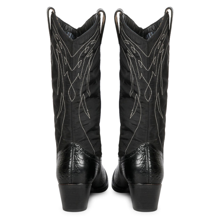 Genuine Leather Saint Elodie Boots - Cobalt Cowboy Style