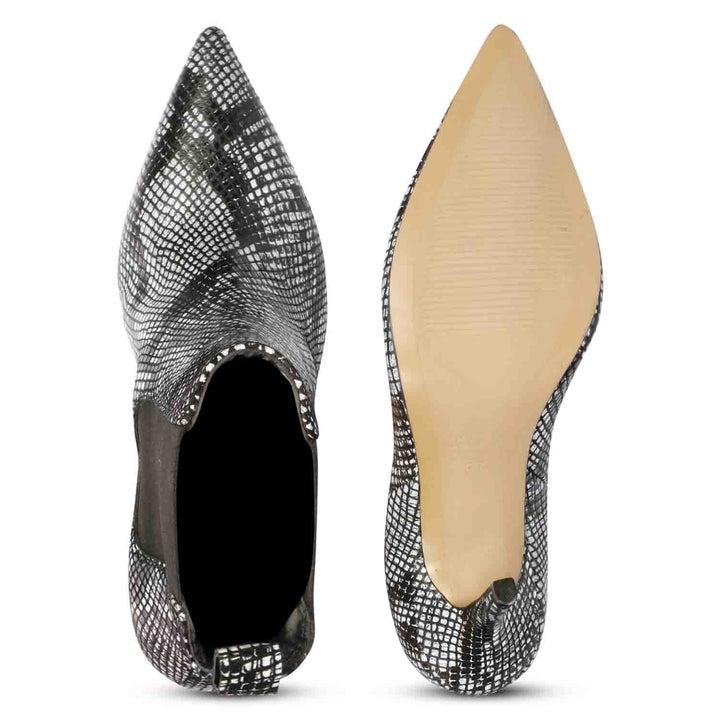 Women's Snake Print Leather Boots Online