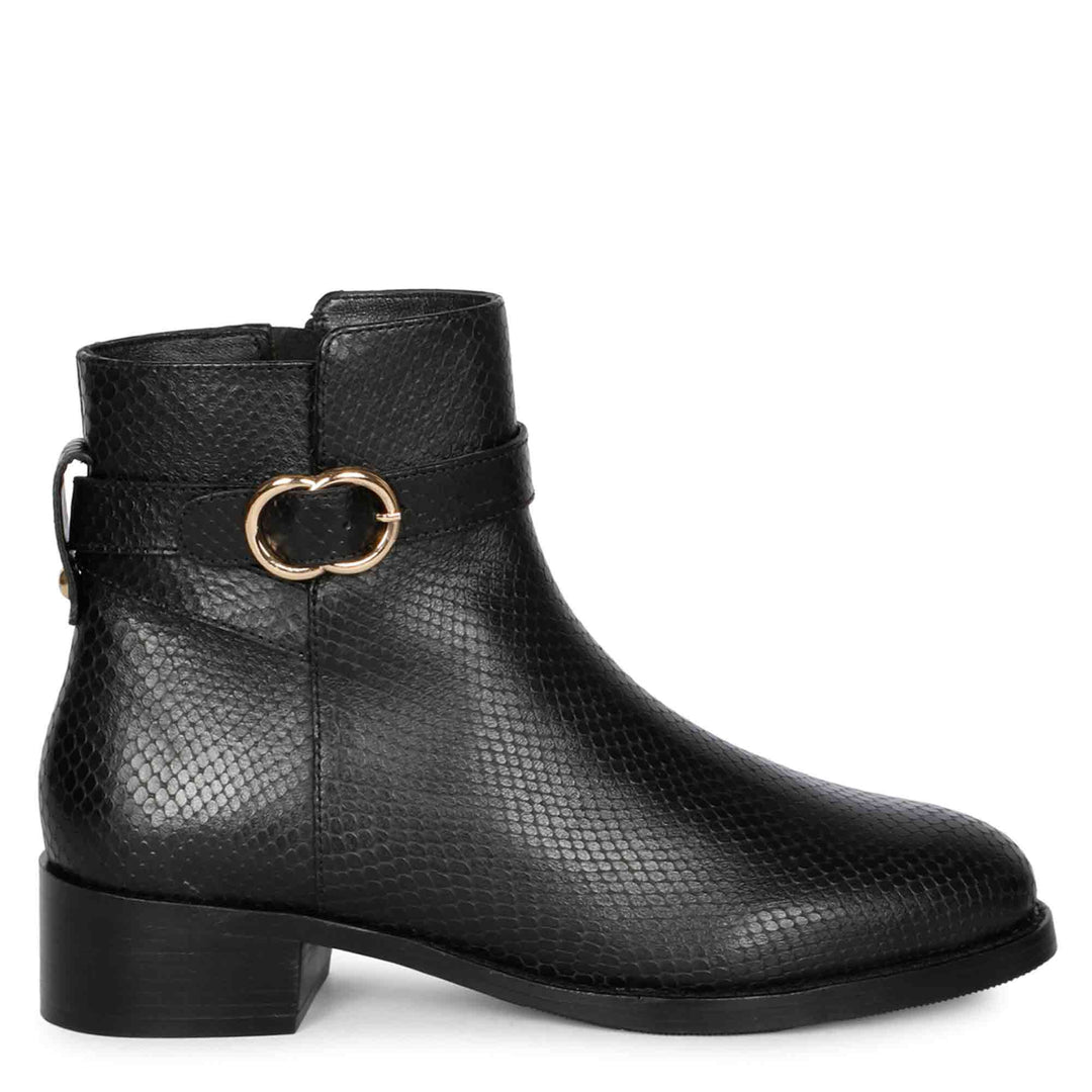 Eleanor handcrafted side zipper ankle boots USA
