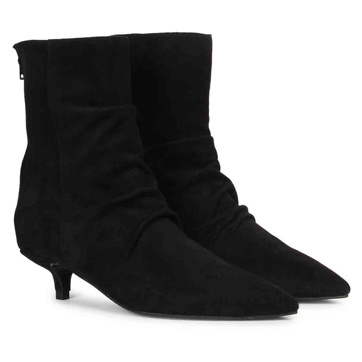 Florino Stylish Black Handcrafted Leather Boots Women USA