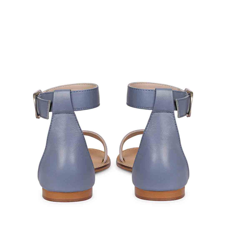 Saint Donelle Zip Decor Lilac Leather Sandals