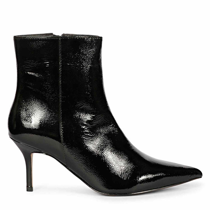 Women's kitten heel leather boots USA