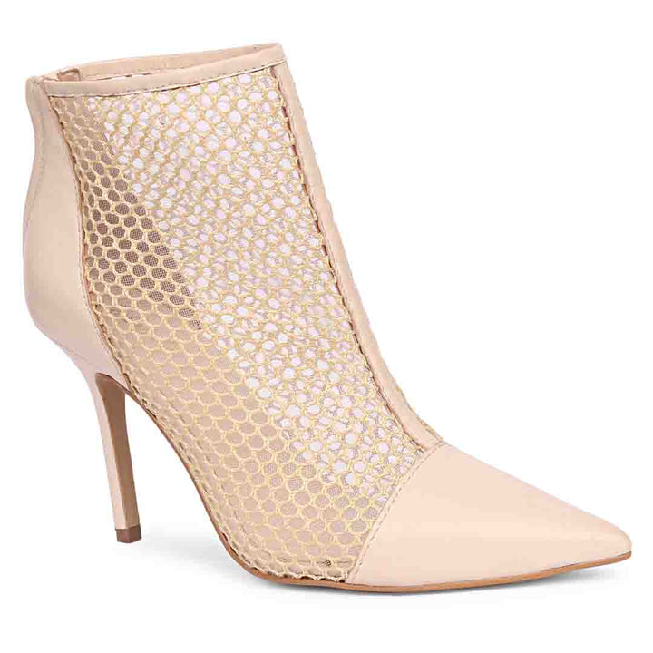 Ivory Mess Leather Pumps for Brides