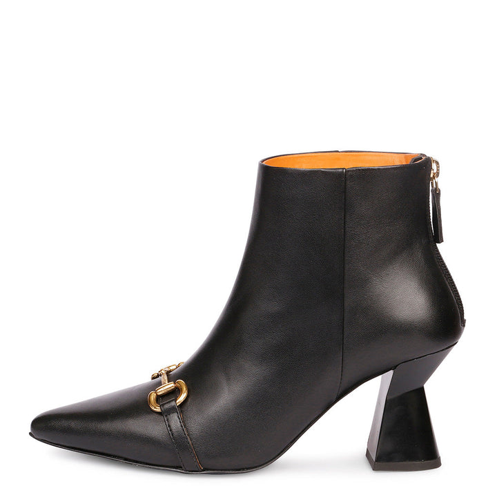 Ashley gold horsebit décor boots