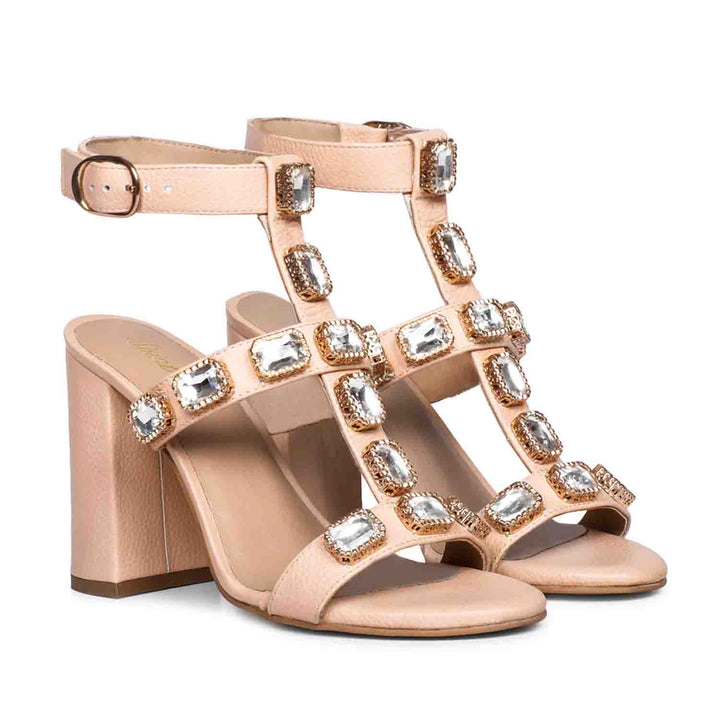 Fashion Forward: Saint Shirley's Stone Block Heels in Cipra Leather