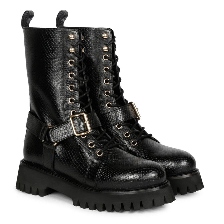 Stella high ankle leather boots for women