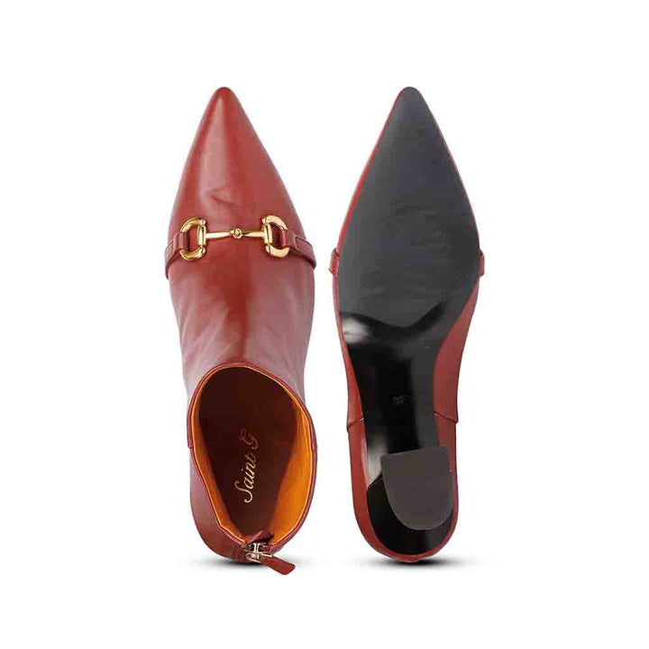 Women's rust leather boots USA