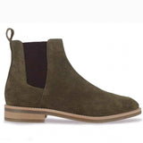 Saint Grimoald Olive Suede Chelsea boot