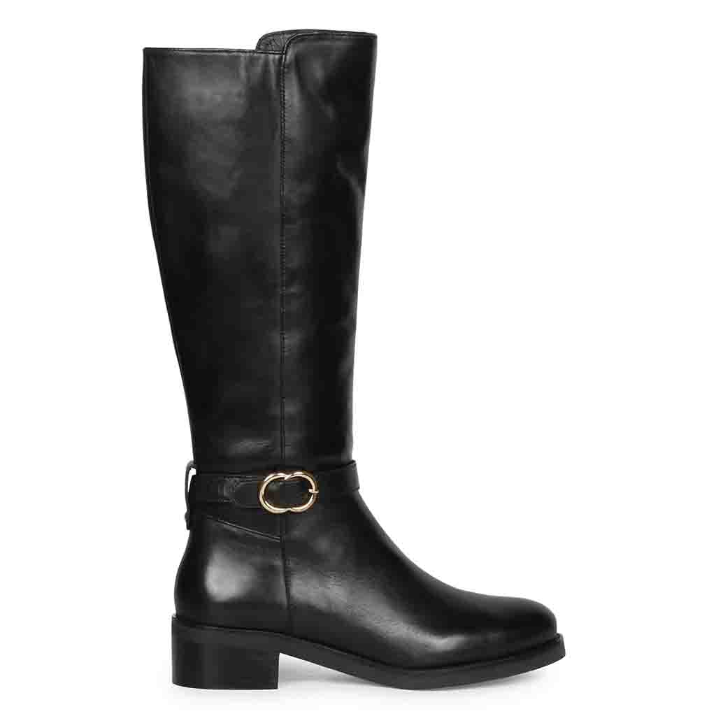ロングブーツ LE SILLA Black Leather Bella Boots BELLA BOOT 120 mm NERO/NERO | Le Silla