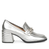 Saint G - Vera Metallic Heeled Loafers Footwear