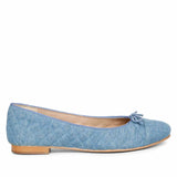 Saint Zinnia Denim Handcrafted Leather Pumps