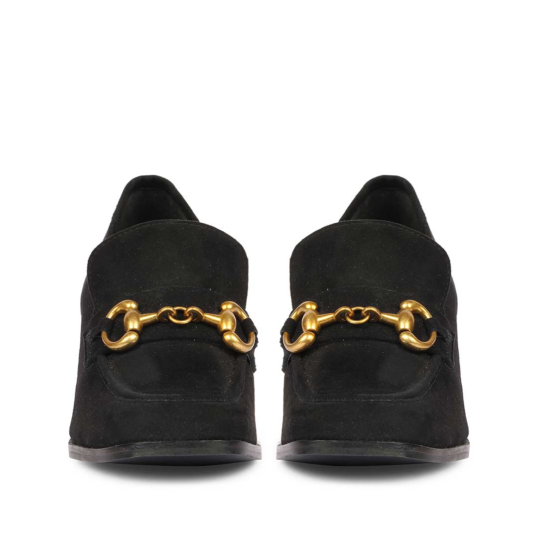 Saint Vera Black Suede Leather Handcrafted Moccasins