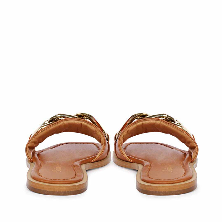 Saint Alexa Cuoio Leather Flat Slip On