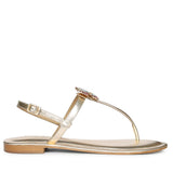 Saint Avril Butterfly Jeweled Platin Leather Sandals