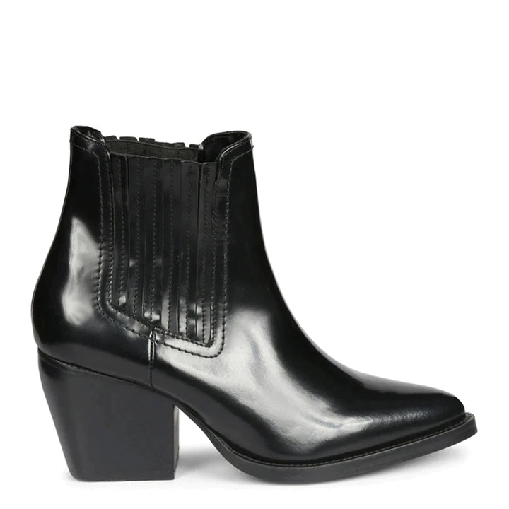 Saint Eleanor Black Patent Leather Chelsea Boots - SaintG India