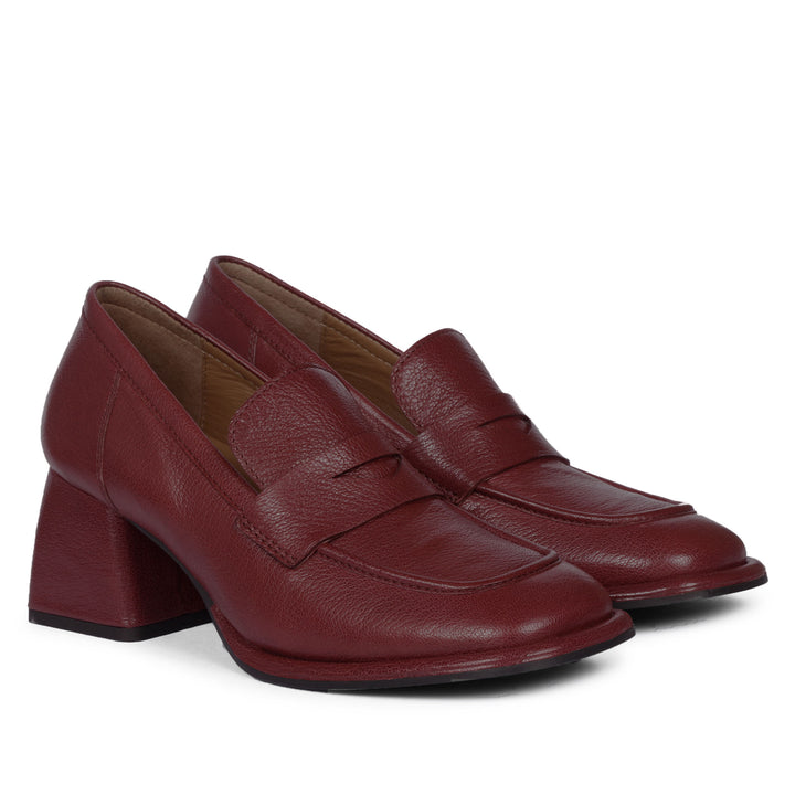 Saint Viviana Bordo Leather Saddle Moccasins