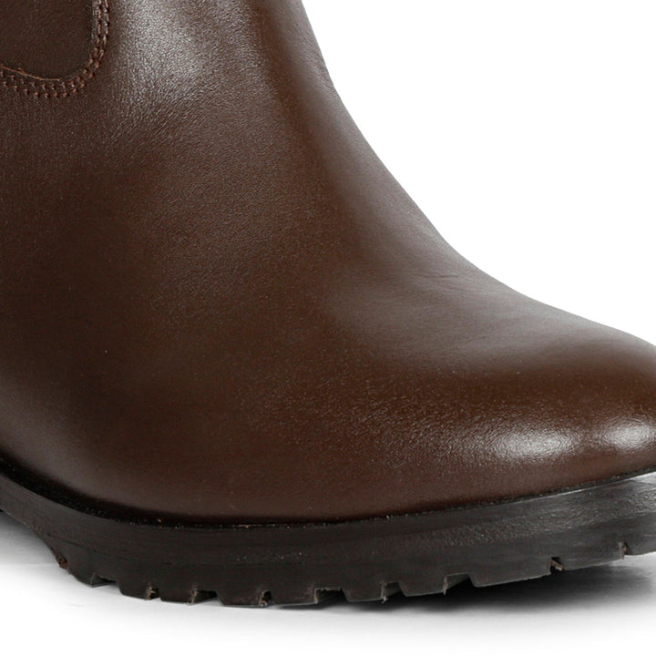 SaintG Womens Brown Leather Shoes.