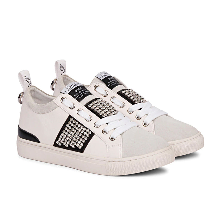 Saint Janet Off White Leather Sneakers