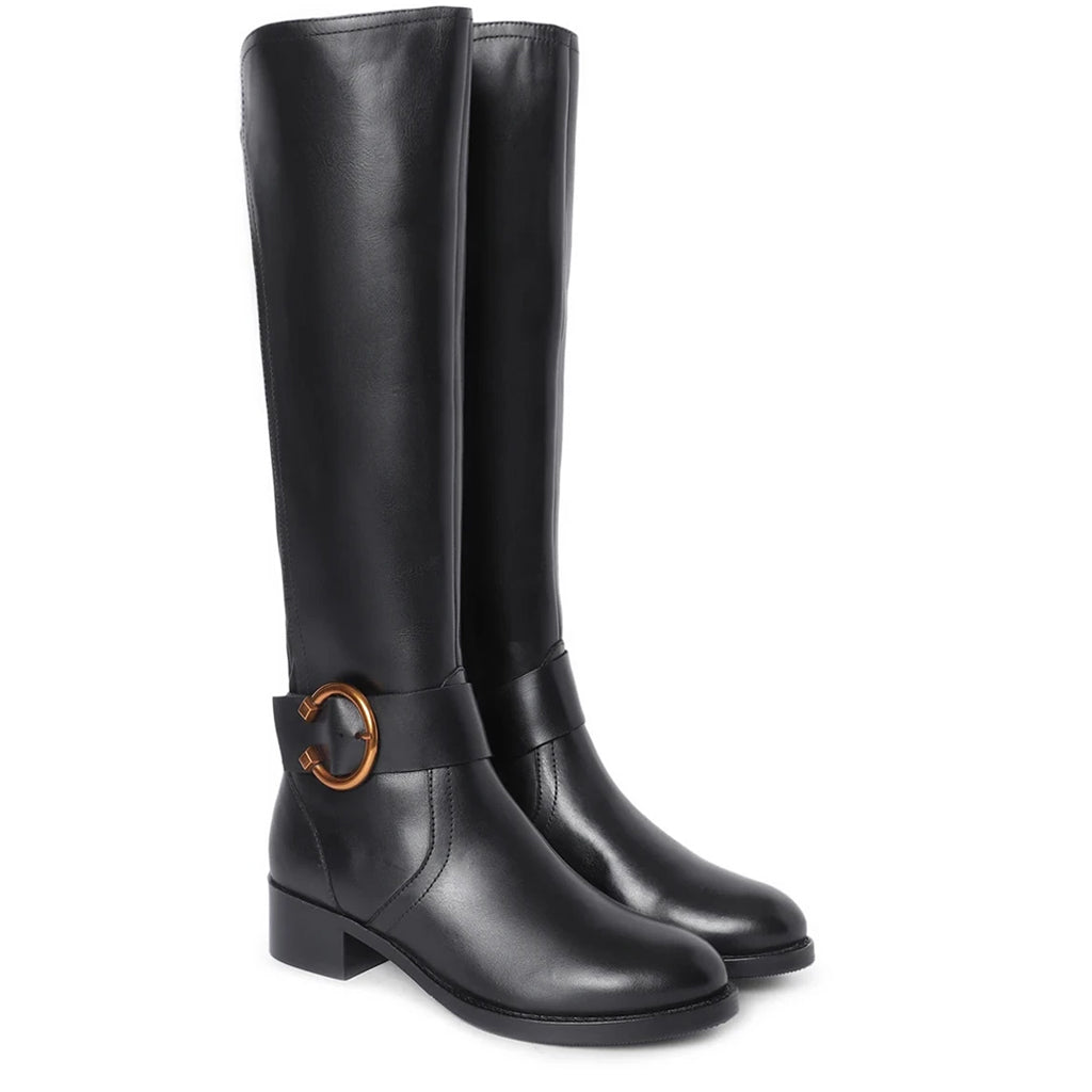 【ACLENT】Round buckle long boots ACLENT Round buckle long boots