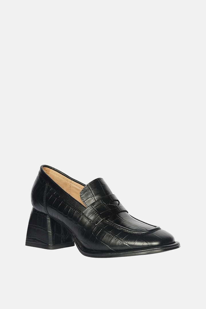 Viviana Croco - Heel Loafers
