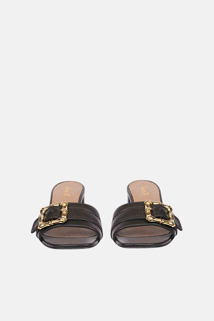 The Saint G - Glo - Black Sandals