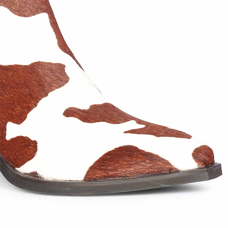 Saint Morrison Cloud Pony Hair Leather Ankle Boots