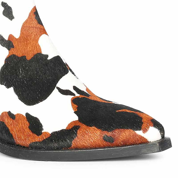 Saint Morrison Multi Pony Hair Leather Ankle Boots