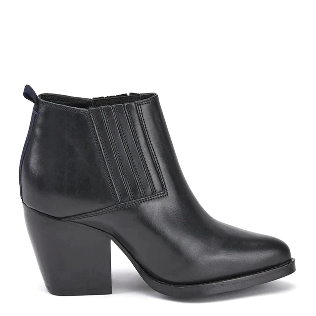 Saint Angela Black Leather Ankle Boot - SaintG India