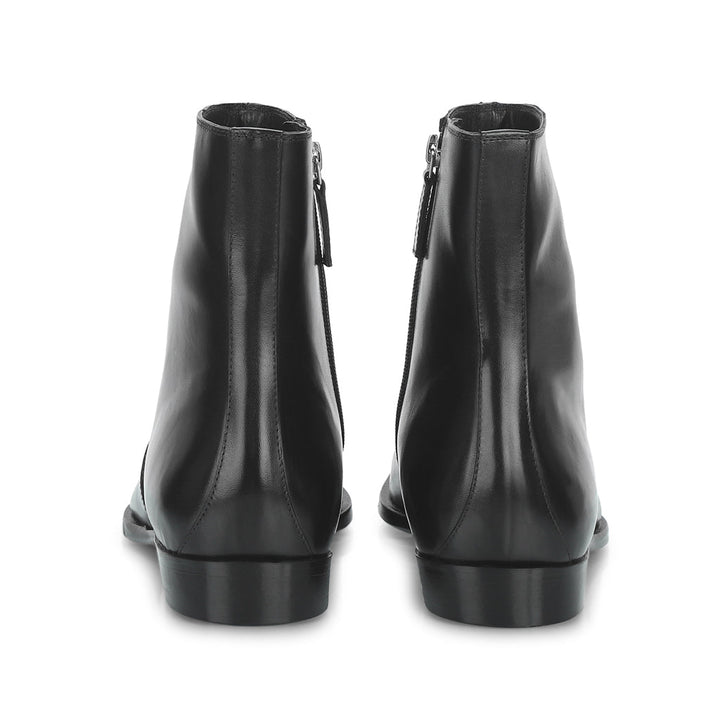 Saint Frederick Black Leather Ankle Boot - SaintG