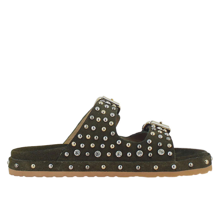 Chloe Studded Double Buckle Sandal