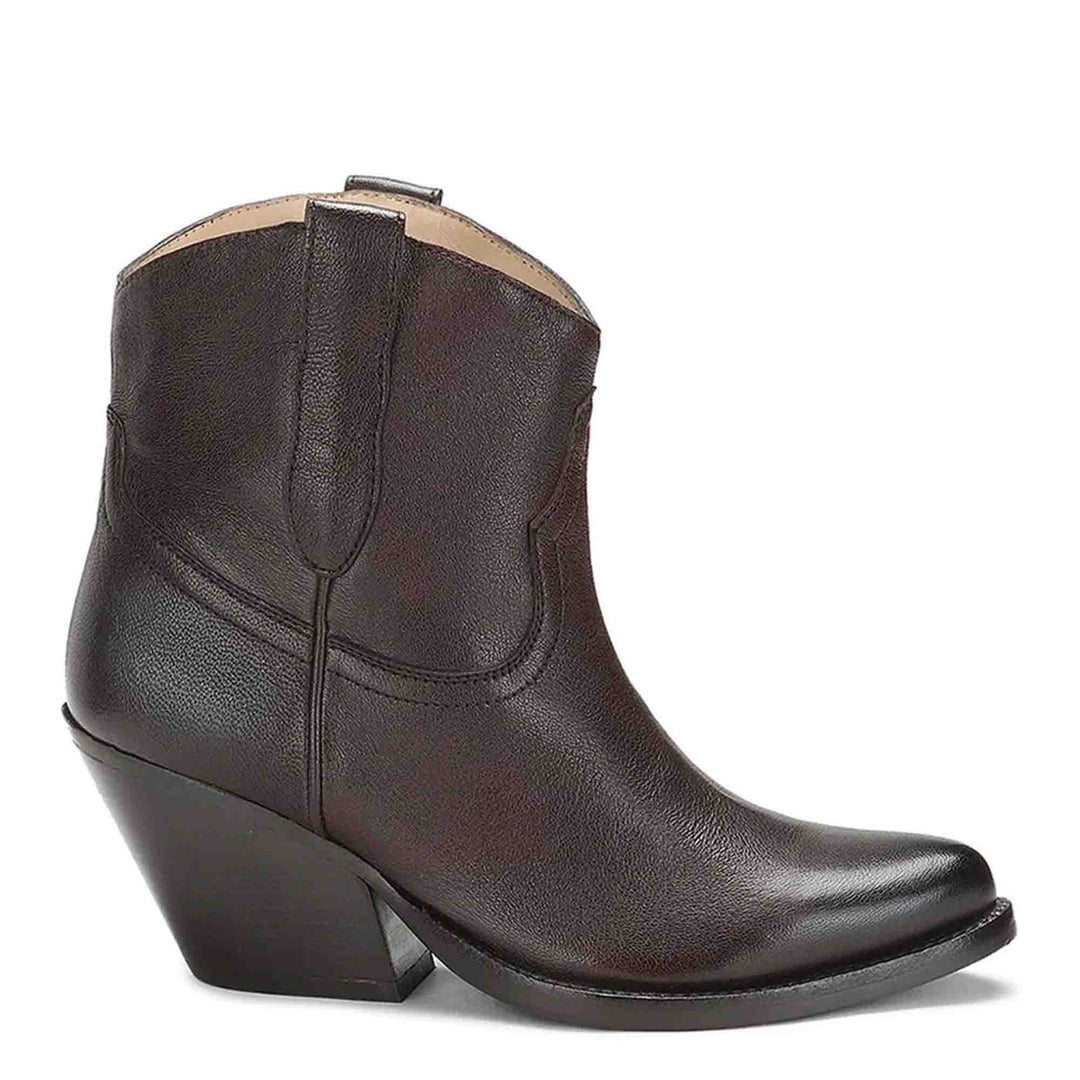 Saint Giulia Brown Leather Handcrafted Ankle Boots