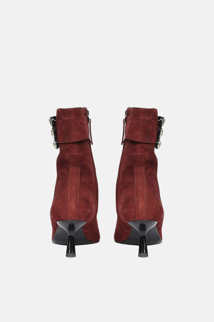 The Saint G - Eishi - Burgundy Ankle Boots