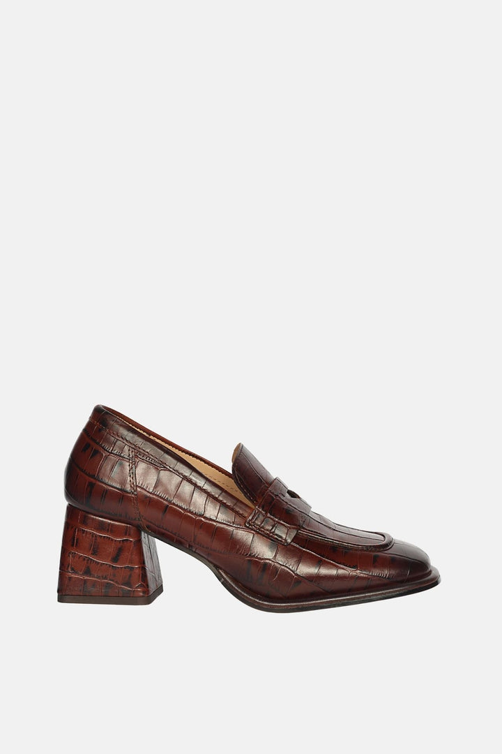 Viviana Croco - Heel Loafers