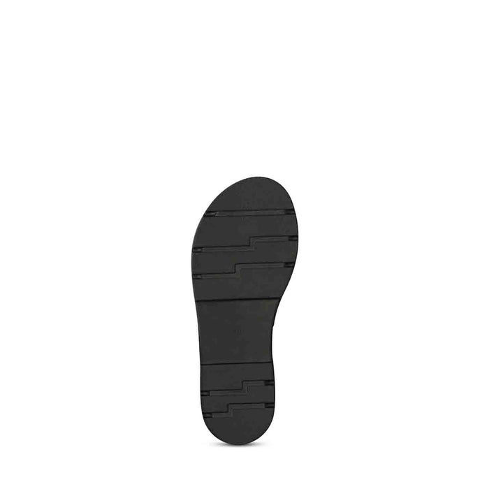 ViviBlu Kamla Black Leather Flat Sandals