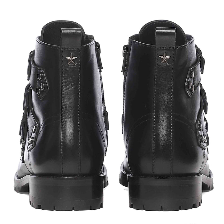 Saint Aurora Multi Buckle Leather Boots