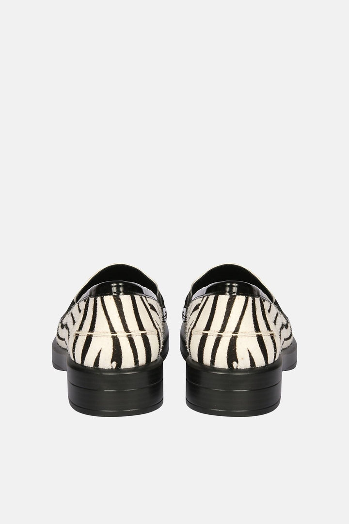 The Saint G - Zuri - Black/White Moccasins