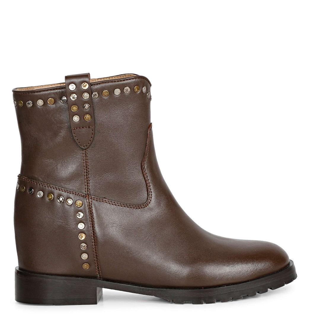 Saint Noemi T.Moro Leather Ankle Boots