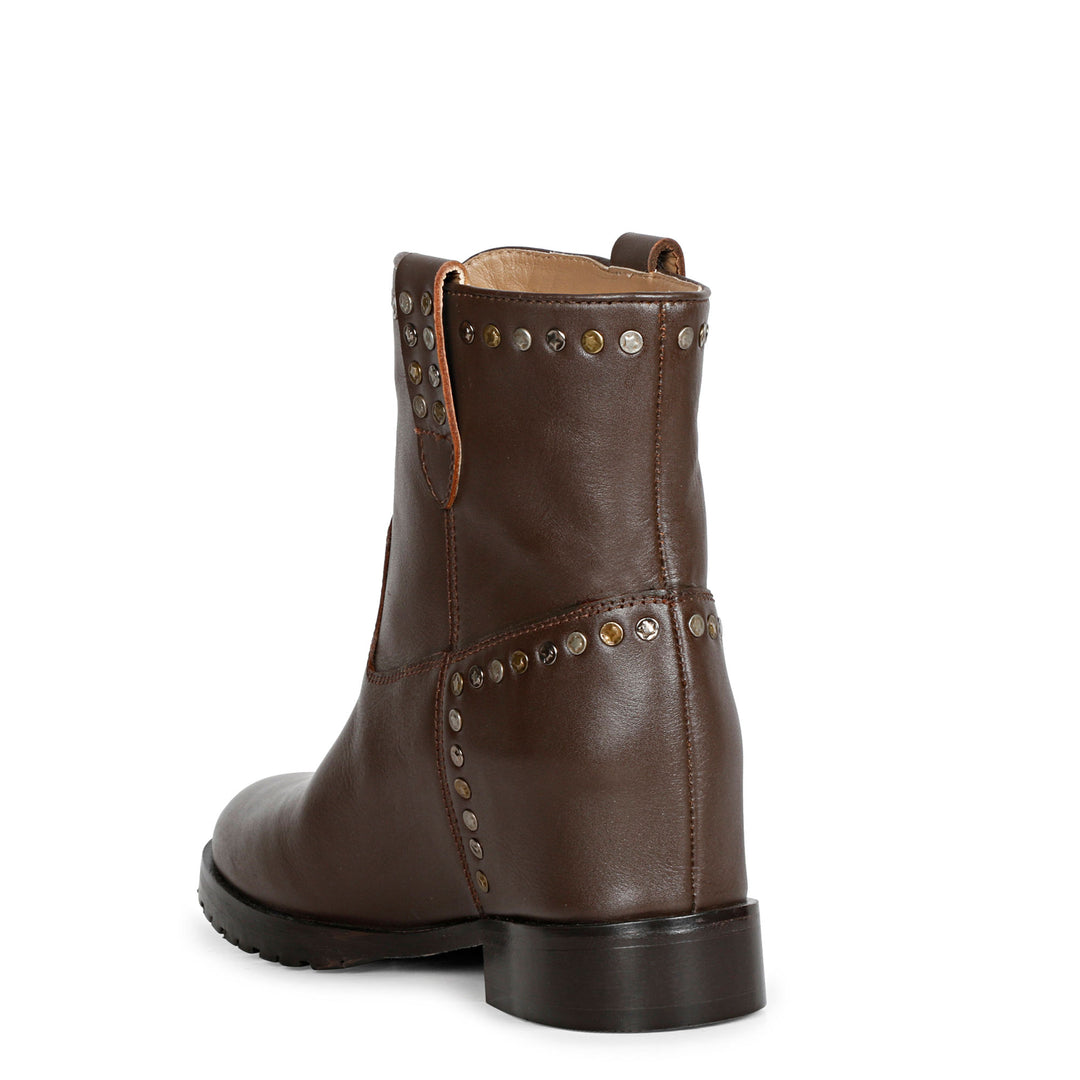 Saint Noemi T.Moro Leather Ankle Boots