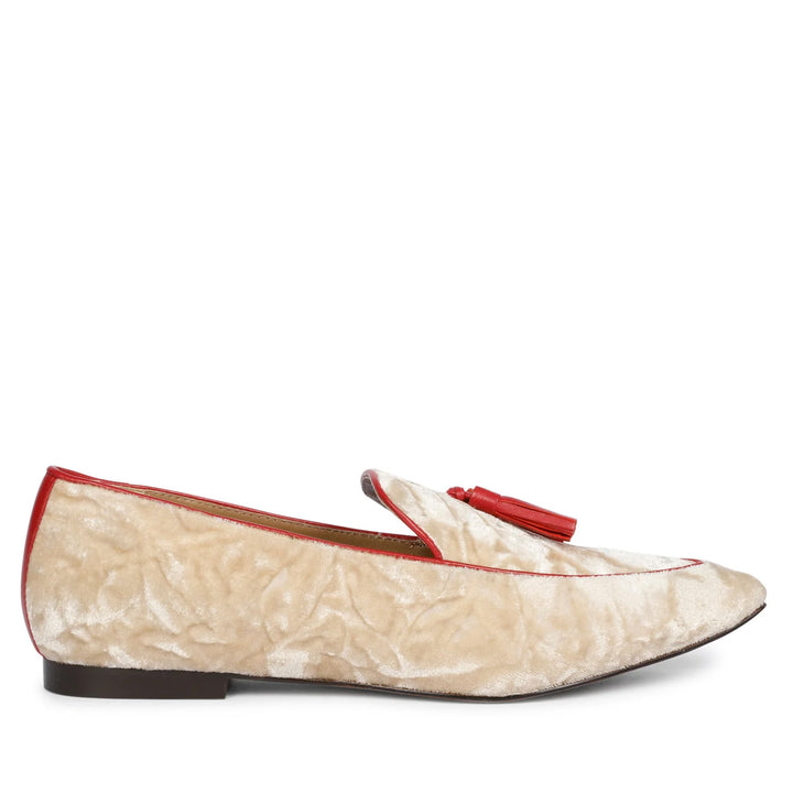 Saint Simona Cipra Velvet Tassel Moccasins