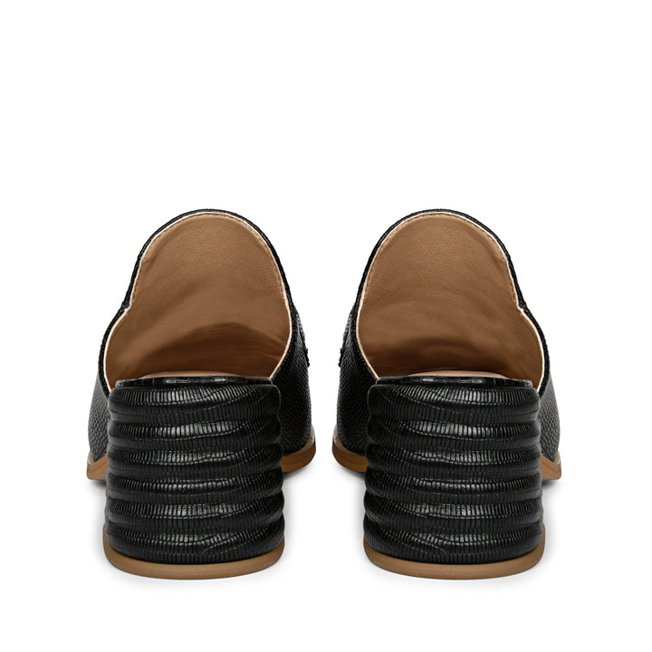 Stylish Black Lizard Mocs - Saint Jasmine Fashion