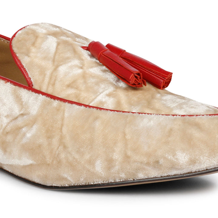 Saint Simona Cipra Velvet Tassel Moccasins