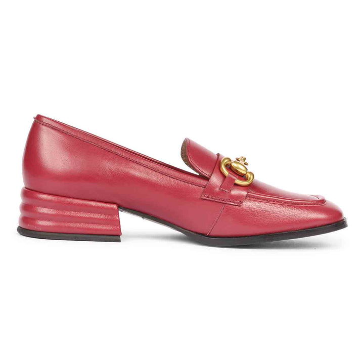 Saint Abelia Cherry Handcrafted Leather Moccasin