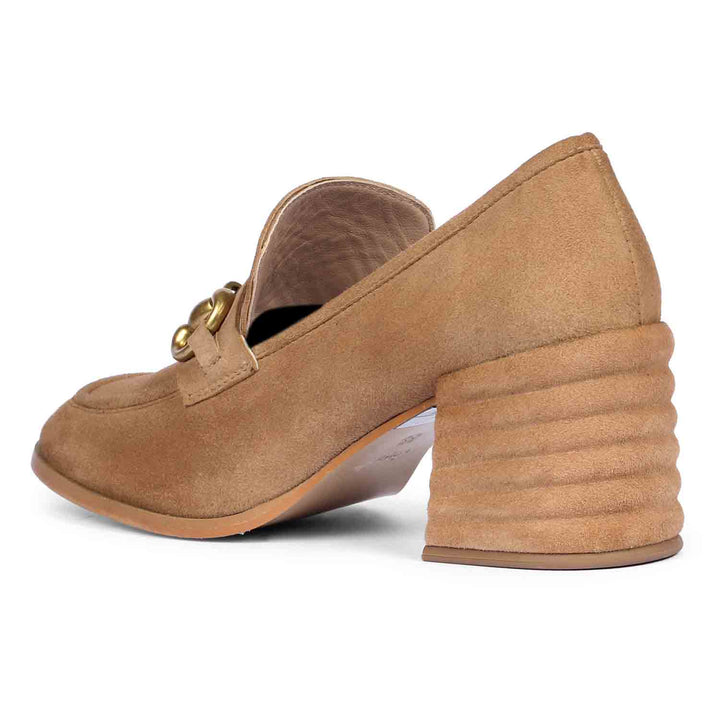 Saint Vera Beige Sued Leather Handcrafted Shoes (Copy)