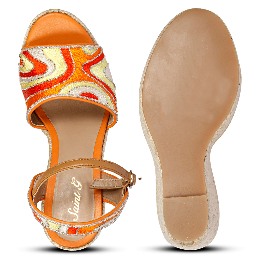 Saint Marcilia Multi Orange Wedges