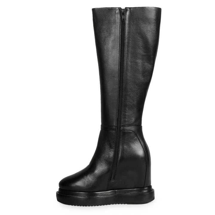 Saint Audrey Wedge Heel Boots - Fashionable Chain Décor